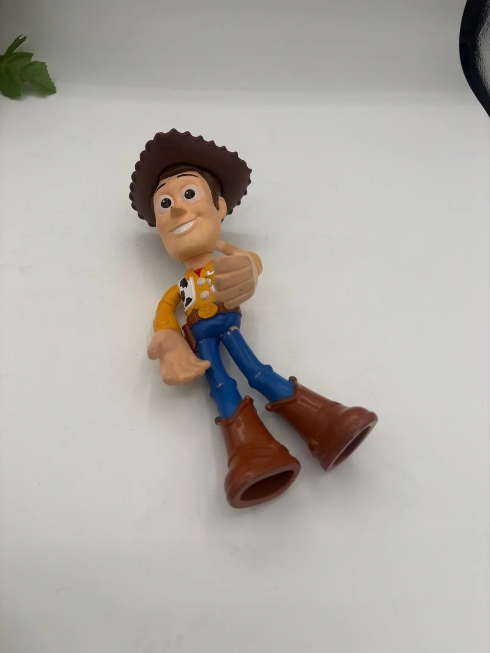 Woody Sheriff  Cowboy Action Figure Toy - Brown Hat, Blue Pants, Yellow Shirt